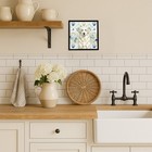 White Great Pyrenees Coastal Sea Glass Framed Metal Print Wdk7058mfp88