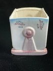 Vintage Baby Nursery Ceramic Baby Cradle  Planter Rubens Originals  3410 1960s