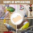 2 Pieces Pet Stand Parrot Cage Accessory Wood Play Platform Perch