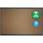 Quartet B243g Cork Board 24x36 In Brown Graphite Frame