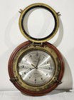 Vintage Ship s Time Quartz Porthole Clock   Missing Glass