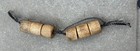 6 Authentic Used Fishing Floats On Rope Nautical Decor - Light medium