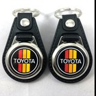 Key Fob Key Ring Keychain For Retro Toyota  2-pack 