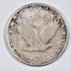 1918-d Standing Liberty Quarter  crusty Gold   Grey Toned Au About Uncirculated 