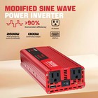 Car Power Inverter Dc 12v To Ac 110v 1500w 2000w 2600w Charger Converter