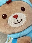 Fisher Price Baby s First Bear Rattle Plush Euc Blue 11  Boy Girl Stuffed 2008