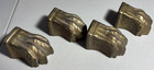 Set Of 4 Matching Vintage Old Antique Lion   s Paw Feet  lot F 
