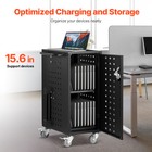Vevor Charging Cart Mobile Locking Charging Cart 16 Devices For Laptop   Tablet