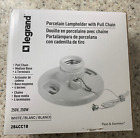 Porcelain Ceiling Lamp Holder Pull Chain Bulb Mount Light Fixture Dual Terminals