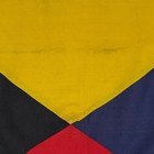 Vintage Nautical Signal Flag Maritime Boat Ship Art Old Cloth Zulu Letter Z