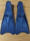 Hiturbo Swim Fins Snorkeling Flippers Size M Black Rubber Scuba Diving Pair