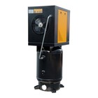 230v 1ph Rotary Screw Air Compressor With Vertical 60 Gal  Asme Tank 7 5hp 150ps