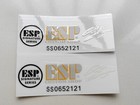 2sets Esp Signature Series Guitar Bass Headstock Vinyl Uv Raised Decals Stickers