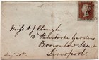 Great Britain  Cover - Penny Red  plate 30  W  Black Maltese Cross