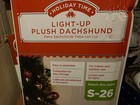Dachshund Weiner Dog - Indoor outdoor Pre-lit Holiday Christmas Light-up 22    Nib