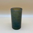 Antique Late 19th C  Qing Dynasty Chinese Small Cylindrical Jade Brush Pot