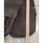 Vtg 70s Handmade Leather Horse Saddle Bags Distressed Brown Western Equestrian