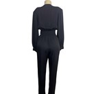 Vintage 80s Joan Walters Black Sequin Jumpsuit