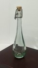 Vintage Glass Bottle With Attached Stopper 8    Tall