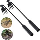 4-teeth Weed Pulling Tool Portable Weed Puller Weeder Digger Rake Gardening Hoes
