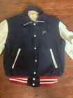 Vintage 70s Secaucus Nj High School Wool Leather Varsity Jacket Made In Usa 46