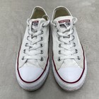 Converse Chuck Taylor All Star Ox White Sneakers Mens 8 Womens 10 Low Top Vgc 