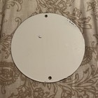 Vintage 9  Diameter Bell System Public Telephone Porcelain Sign Rare
