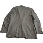Cricketeer Blazer Mens Large 42r Gray Wool Sport Coat Vintage Union Made Usa
