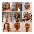 Real Hair Training Mannequin Head With Shoulder Hairdresser Hairstyles Practice
