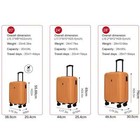 Expandable 3-piece Luggage Set With Spinner Wheels  Tsa-approved