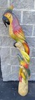 Huge 5    Tall Artist Created - Hand Carved - Solid Wood Hand Painted Parrots