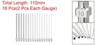 16pcs Different Gauge 4 Inch Blunt Tip Dispensing Needle For Adhesive