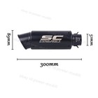 For Cf-moto 450ss 450sr 450nk 2022-2026 Black Muffler Tips Exhaust Mid Link Pipe