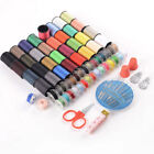 Sewing Kit Set  Home Travel Thread Needle Scissors Spools Thimble Storage Box Us
