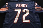 William Perry Signed Autograph Blue Football Jersey Jsa Coa Chicago Bears Great