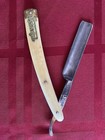 Antique Double Duck Goldedge 2 Ducks Logo Straight Razor