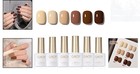 Long-lasting 6-color Gel Nail Polish Set - Non-toxic For Salon-quality Finish