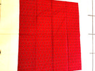 Tablecloth  Christmas Flower Design  Cotton  Washable   42 X 36 25 Inches