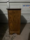  vintage  1900 s White Clad Oak Wood Ice Box Nightstand End Table 29  H 