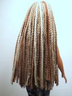 Barbie Doll Wig Size 4 Braids Braided Ooak Custom Blond Red Blend 303