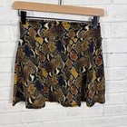 Dona Jo Cobra Snake Print Cover Up Skirt Womens S Pull On Mini Athletic Travel