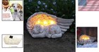 Eco-friendly Solar Angel Dog Memorial - Year-round Weather-resistant Tribute