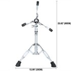 Snare Drum Stand Adjustable Concert Stand Heavy Duty Tripod Holder Sliver