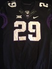 Game Worn Used Nike Tcu Horned Frogs Football Jersey  29 Size 44