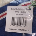 Vera Bradley - S Colorblock Tote Bag - Marina Paisley - Nib
