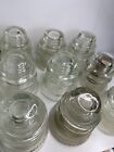 Hemingray - 42 Clear Glass Made In Usa  Powerline Phone Telegraph Pole Insulator