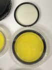 Vintage Mixed Lot Of Camera Lens   Filters Some Canon  Minolta  Tiffen  Vivitar