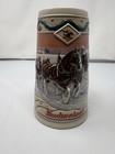 Vintage 1996 Budweiser Holiday Stein    american Homestead    90   s Christmas