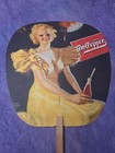 Vintage Earl Moran Dr Pepper Good For Life Pin Up Advertising Hand Fan 1930s