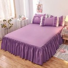 Bed Skirt One Piece Dust Cover Bed Apron Non-slip Cover Bedspreads Double Covers